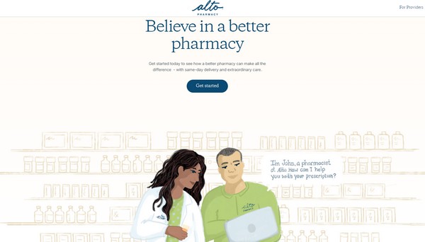 Alto Pharmacy website